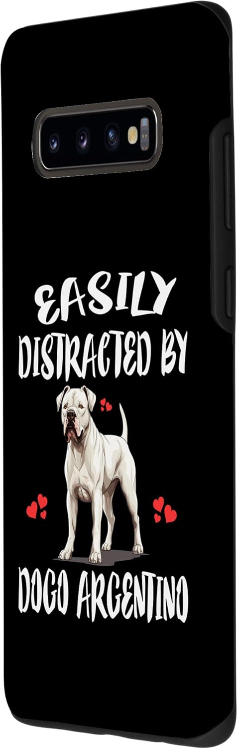 Galaxy S10+ Easily Distracted By Dogo Argentino Dog Case