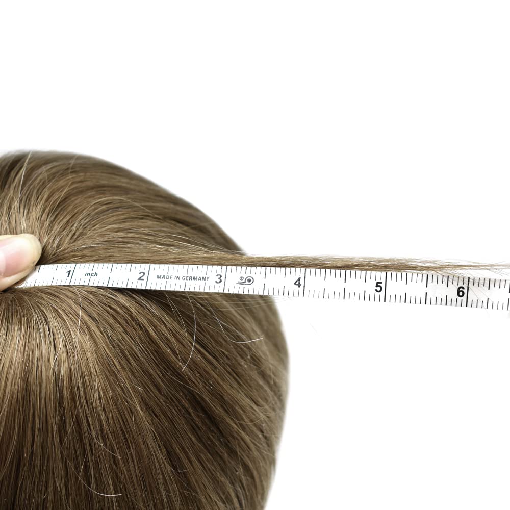 Healthlif Toupee – Piezas de cabello humano tipo tupé para hombres, sistema de reemplazo de cabello, extensiones capilares para hombres (8 x 10