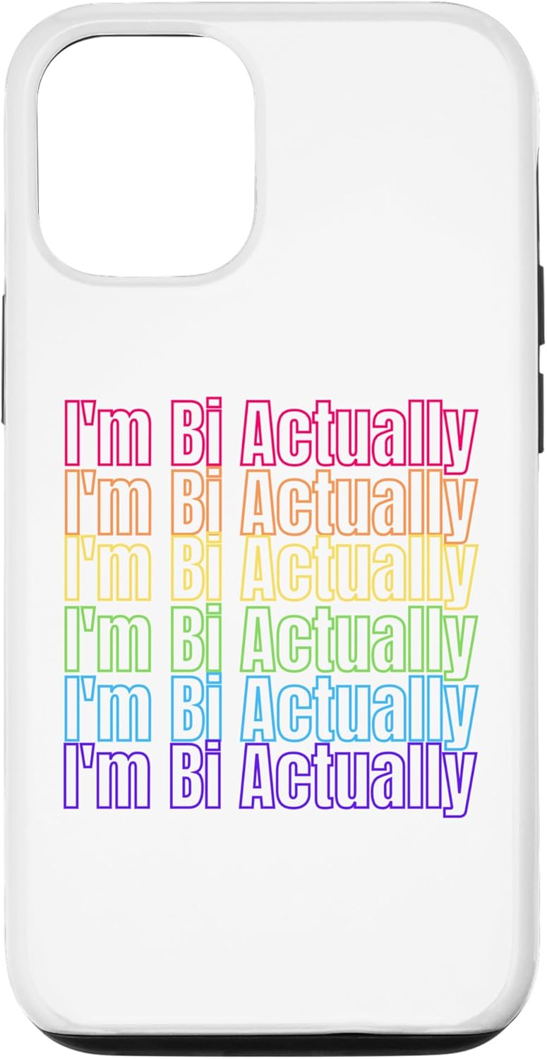 Funda estética LGBTQ para iPhone 14 Pro I’m Bi Really Bi Pride