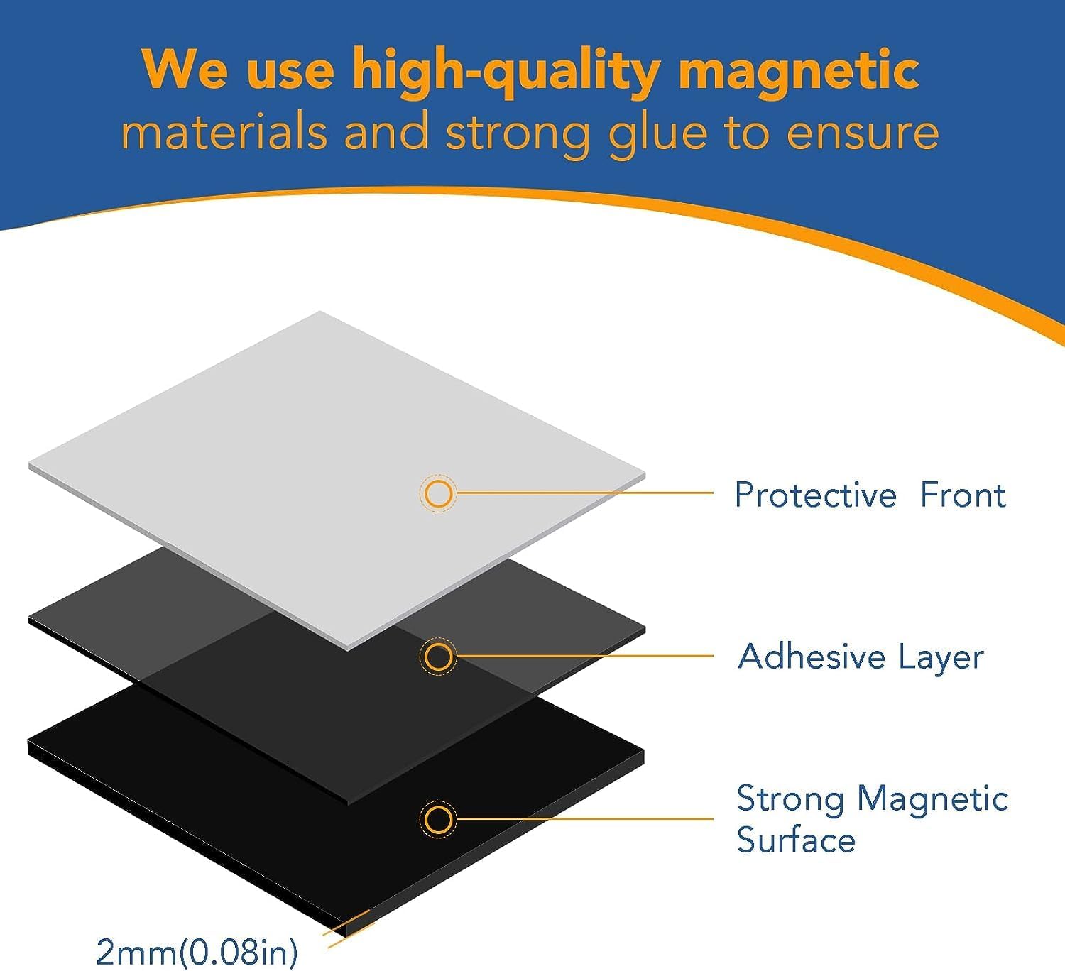 DIYMAG Cuadrados magnéticos adhesivos, cinta magnética adhesiva flexible (cada uno 0.787 x 0.787 x 0.079 in), hojas magnéticas con adhesivo para