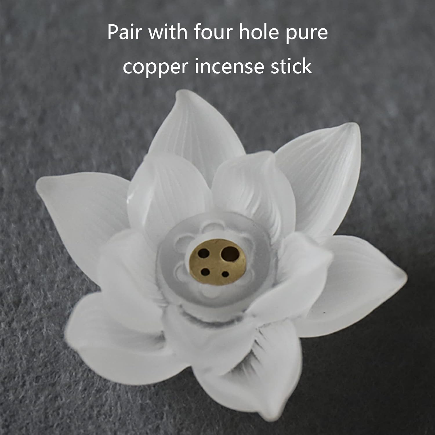 IOOOFU Soporte de palo de incienso de flores de loto, quemadores de incensario, soporte multifunción para el hogar, dormitorio, sala de estar,