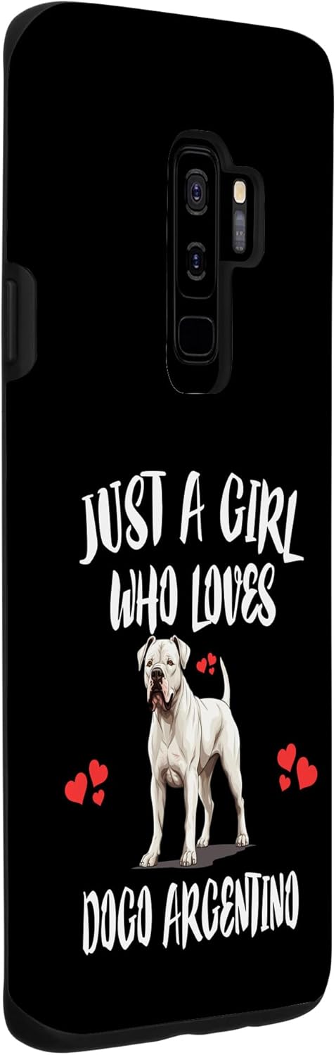 Galaxy S9+ Just A Girl Who Loves Dogo Argentino Dog Case