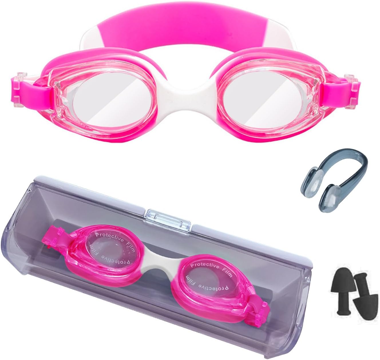 Kids Swimming Goggles High-definition Anti-fog,Anti-ultraviolet, Swim Glasses With Full Protection For Kids Age 3-15