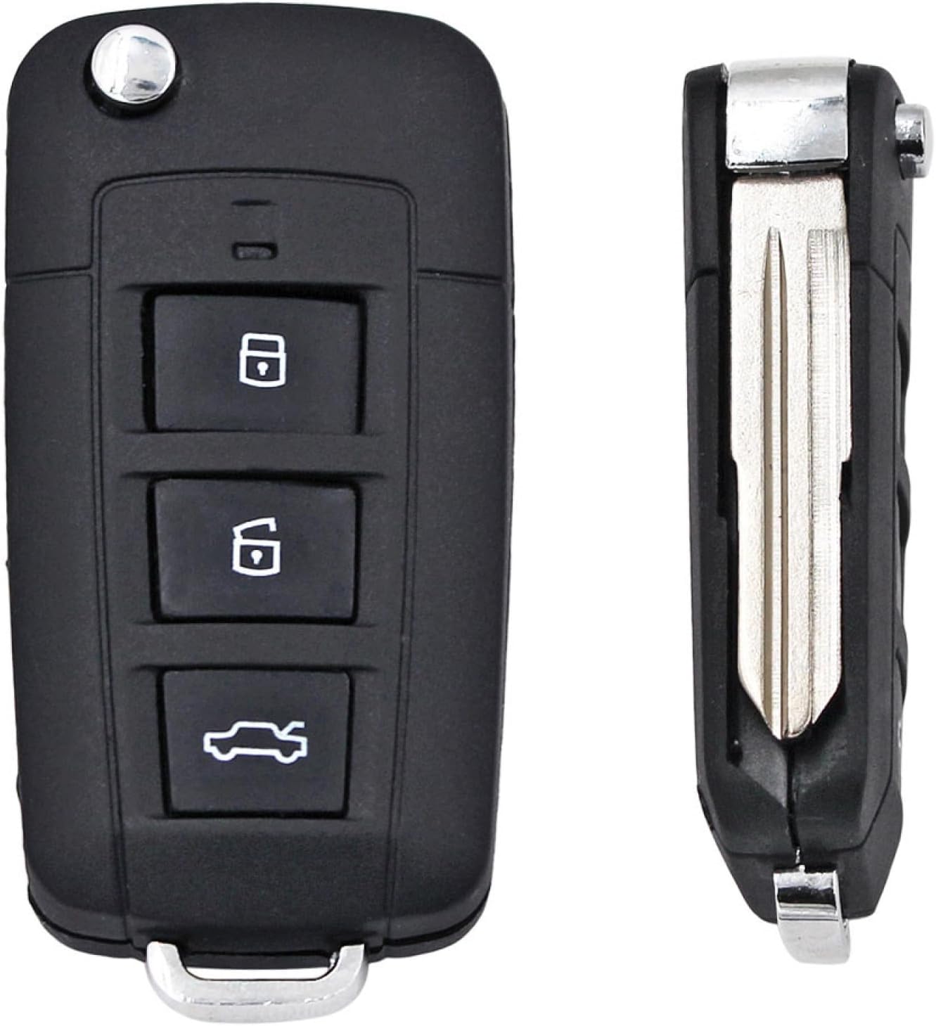 Fundas para llave de coche para Kia Cerato Forte Spectra Optima, 4 botones abatibles, carcasa de llave remota, hoja izquierda