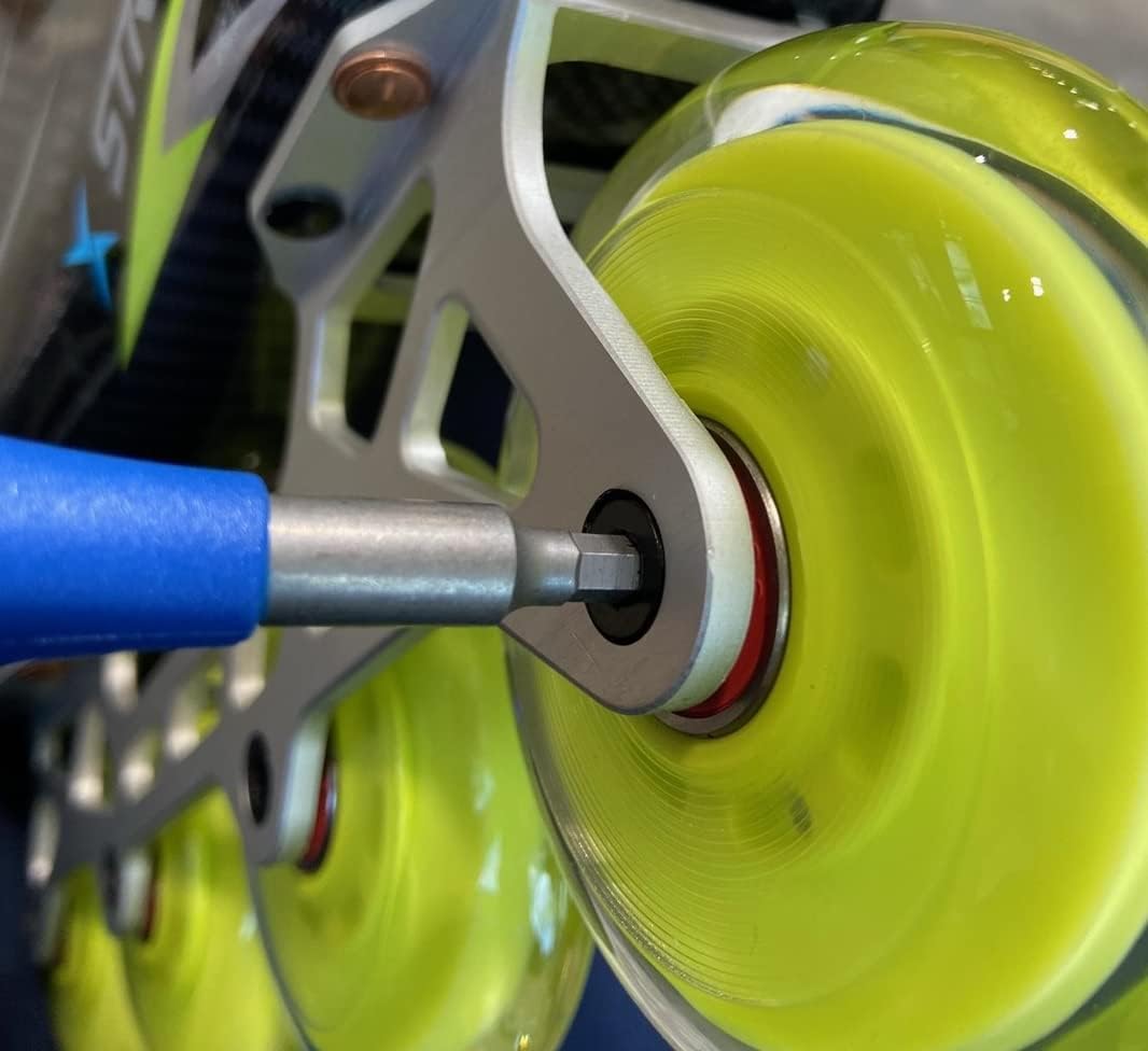 TronX Multi Pro – Herramienta de patinaje de hockey en línea – Ruedas giratorias, empujador y extractor de rodamientos, desenrosca cascos, diseñada