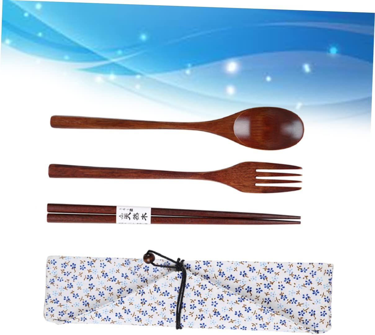 Juego de utensilios coreanos de tres piezas, vajilla de camping, utensilios para niños, kit de cubiertos de viaje, juego de cubiertos japoneses, kit