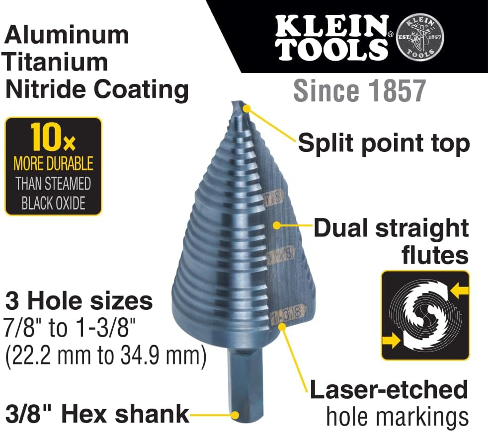 Klein Tools broca escalonada con ondulado doble
