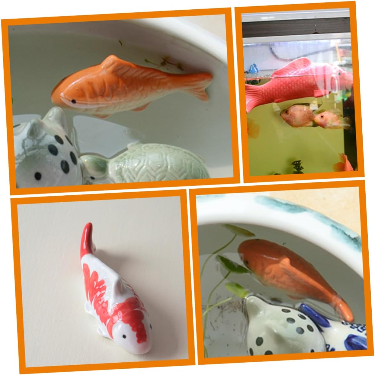 2 piezas de decoración para el hogar, decoración de pecera, decoración de acuario, decoración de simulación, peces de acuario flotantes, peces