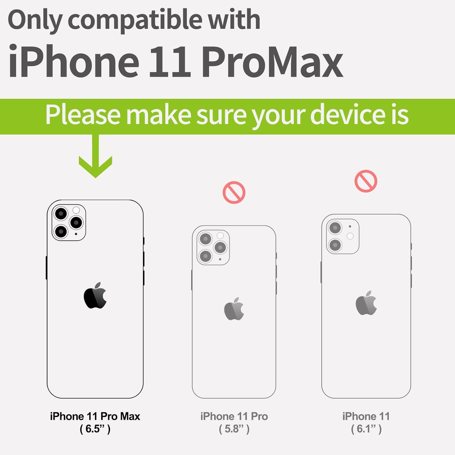 Carveit Funda de madera para iPhone 11 Pro Max madera real dura y TPU suave negro a prueba de golpes, funda protectora única y elegante de madera