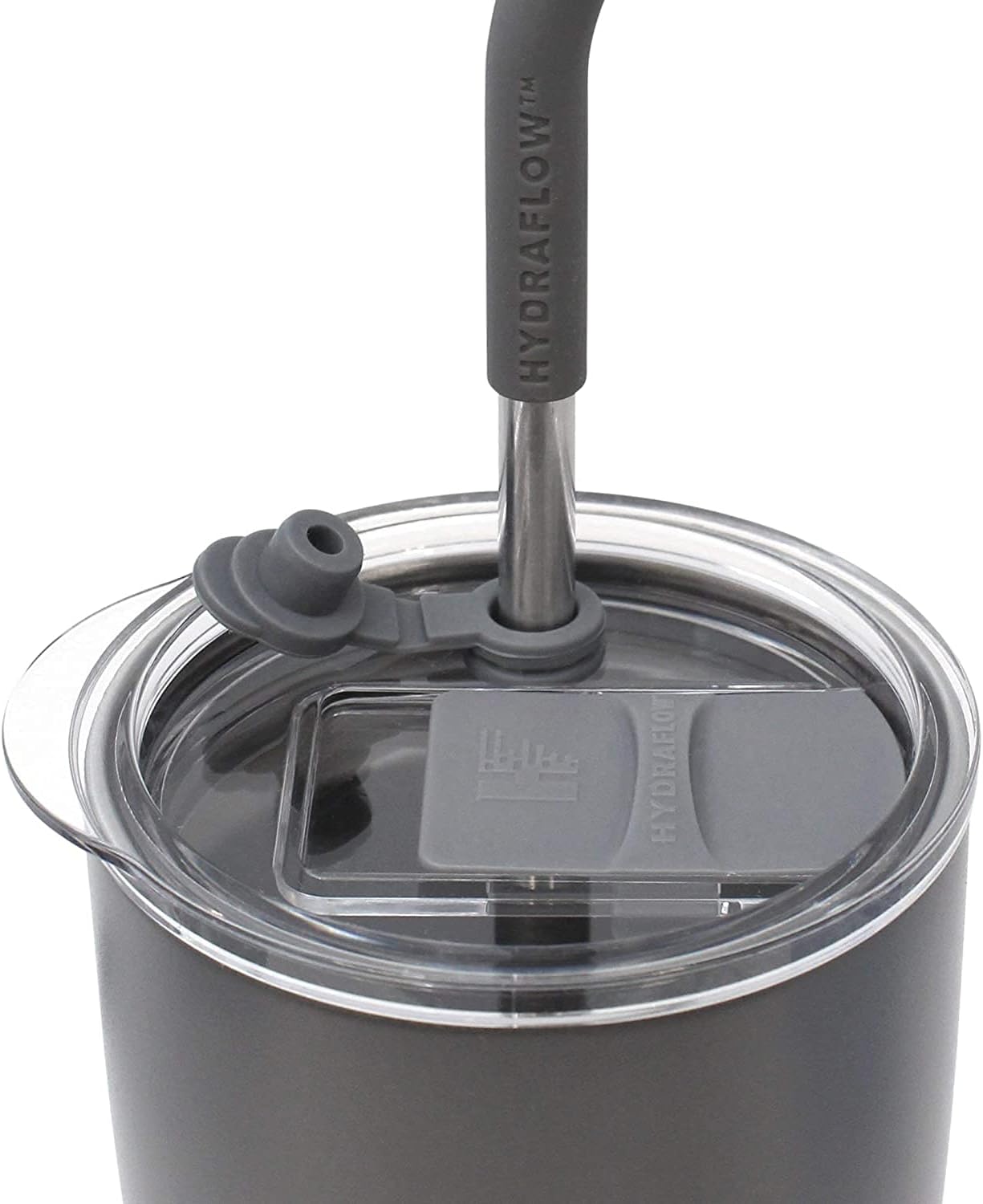 HYDRAFLOW Capri – Vaso de 30 onzas con popote  Vaso aislado al vacío de triple pared  Vaso aislado al vacío  Vaso de acero inoxidable  Vaso