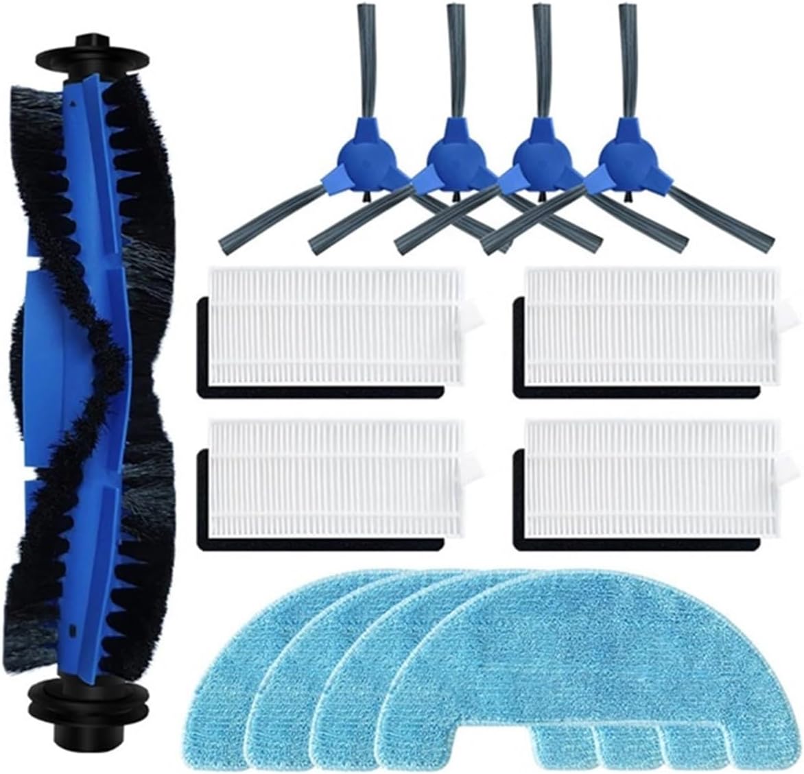 Accesorios para aspiradora robótica, cepillo lateral principal, filtro Hepa, trapeador, repuesto, compatible con Kyvol Cybovac E20 E30 E31 (color