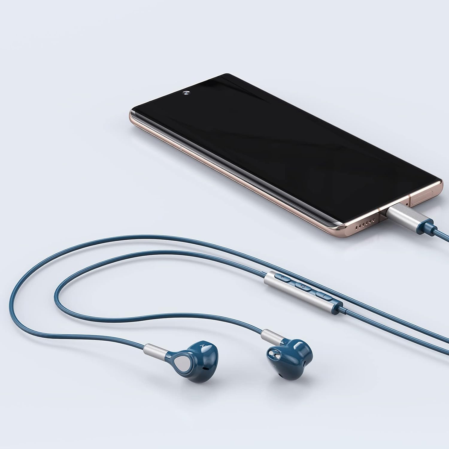 Auriculares USB C para Samsung Galaxy S23 Ultra S22 S21 FE S20 A54 A53 USB C auriculares con micrófono intrauditivos auriculares con cable USB tipo