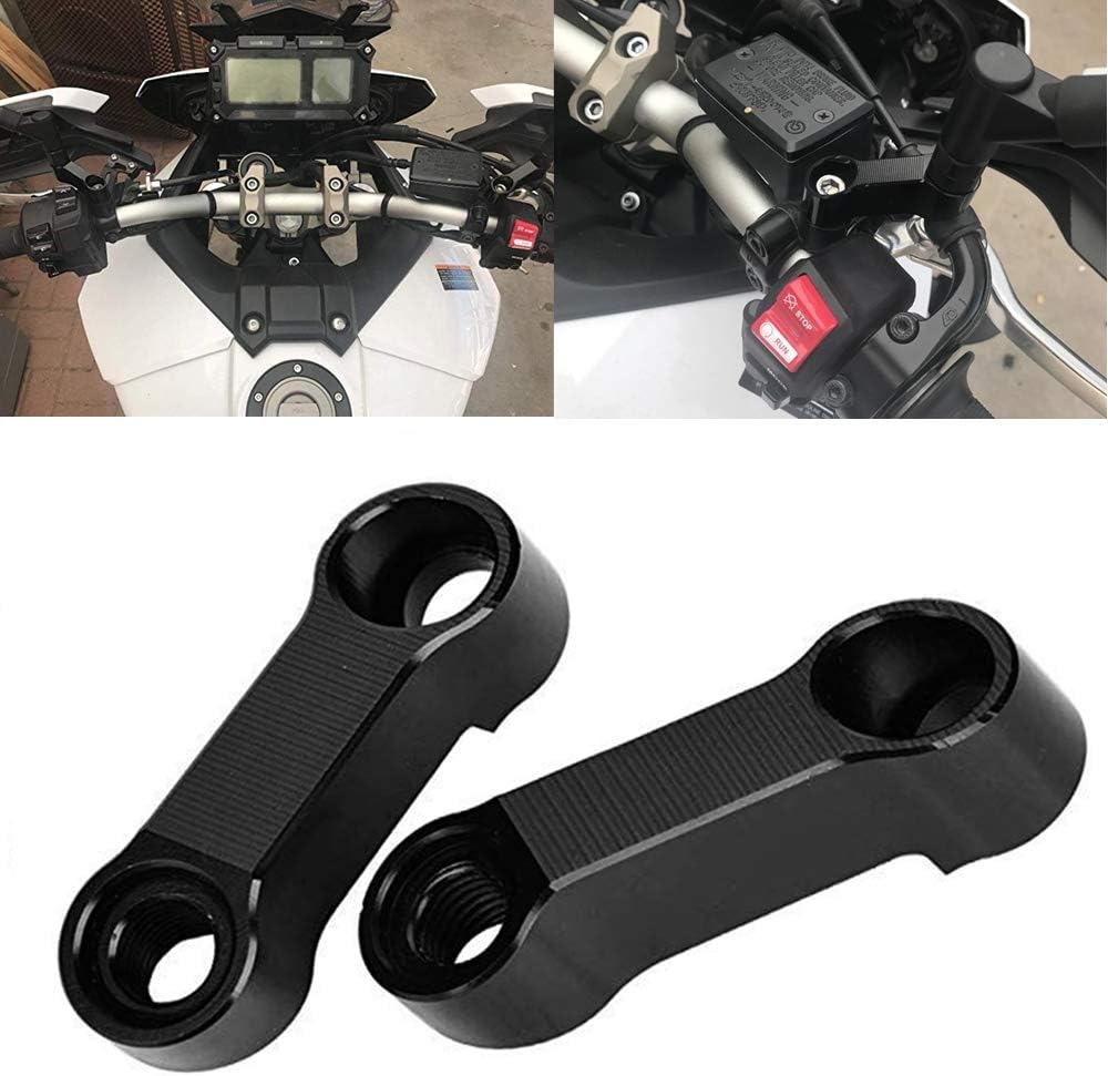 Espejo de bicicleta para motocicleta, elevadores, extensores, adaptadores universales para espejo retrovisor, adaptador de espejo lateral CNC de