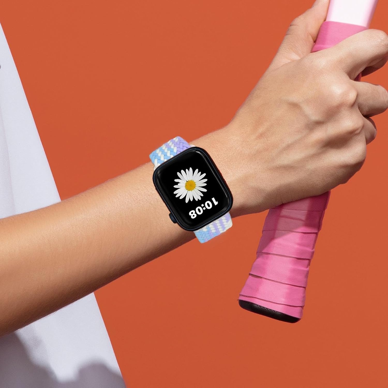 Abanen Correa de reloj trenzada de nailon elástico compatible con Apple Watch de 1.496 pulgadas, 1.575 pulgadas, 1.772 pulgadas, 1.772 pulgadas,