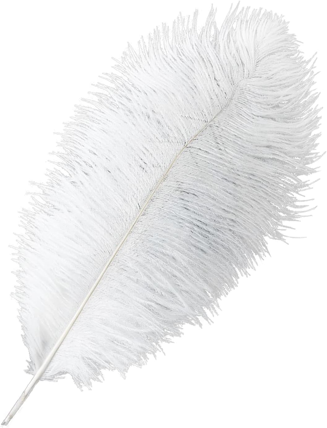 10 plumas de avestruz blancas para manualidades de 12-14 pulgadas (9.8-11.8 in) plumas naturales a granel para decoración del hogar, bricolaje,