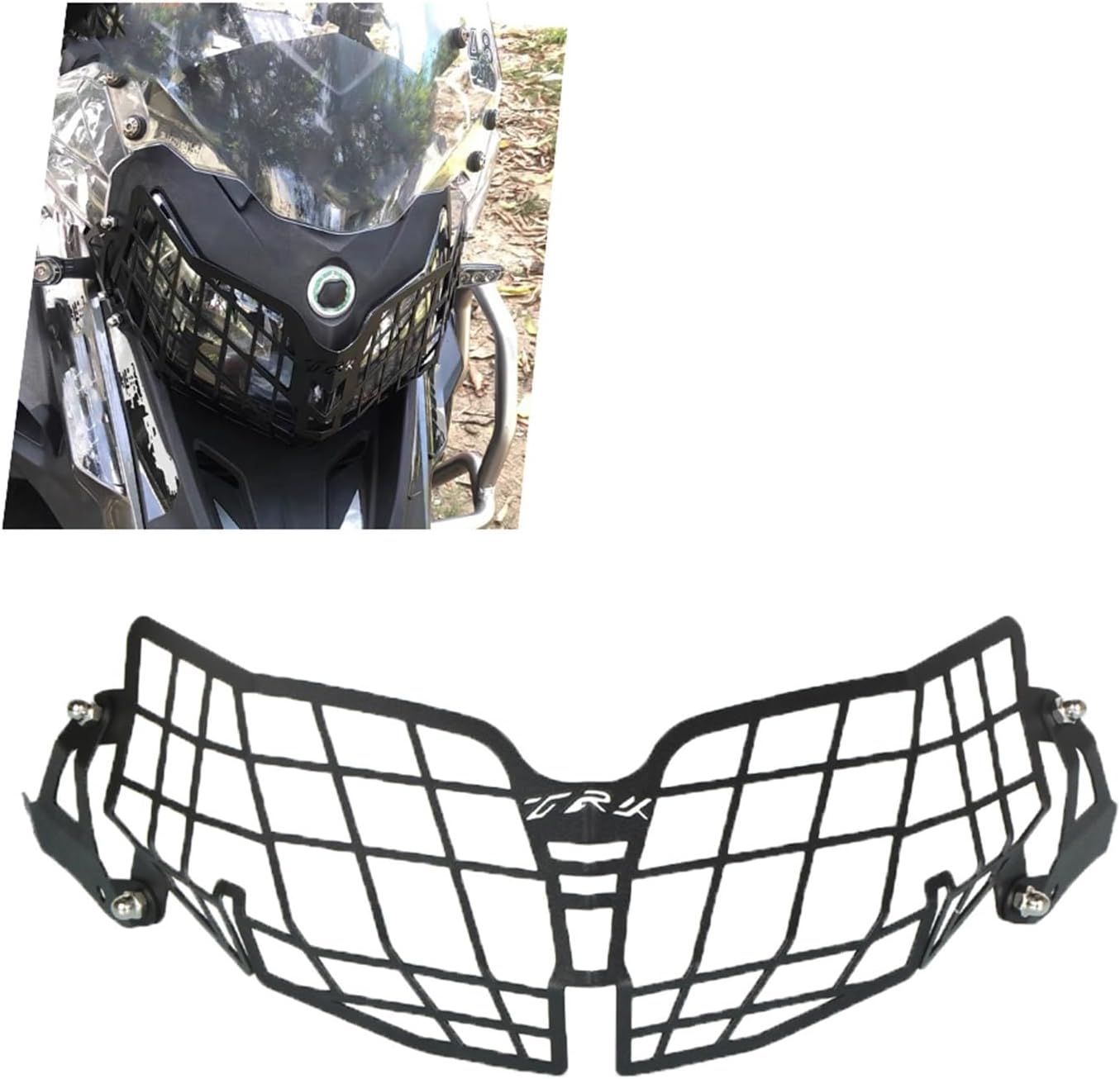 ORSQU TRK502 Protector de faros delanteros para Benel-&li TRK 502 502X TRK502X 2018 2019 2020 2021 2022 2023 Accesorios de motocicleta parrilla de