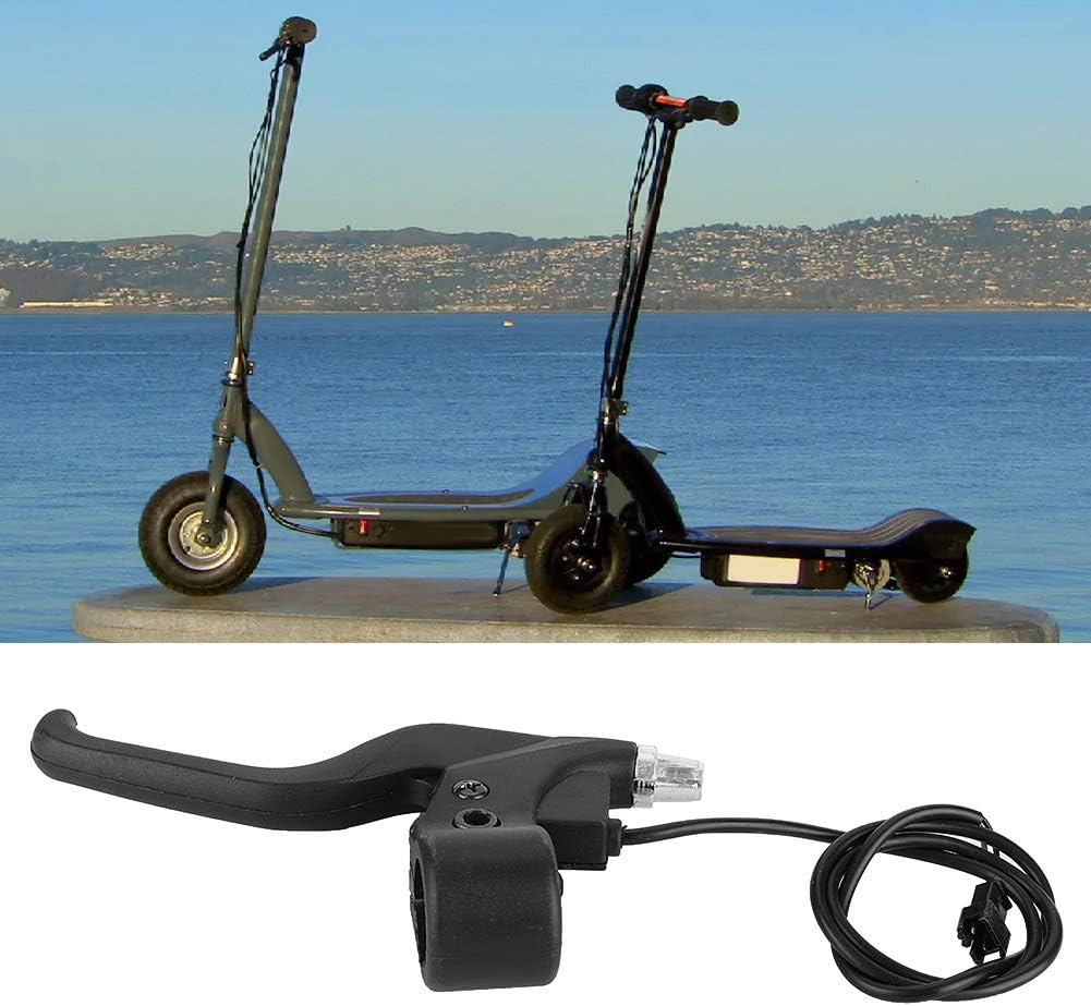 Tbest Scooter E325S Palanca de freno, Razor mx350 Freno de palanca de freno,Otras partes,Palanca de freno lateral izquierda de plástico negro para