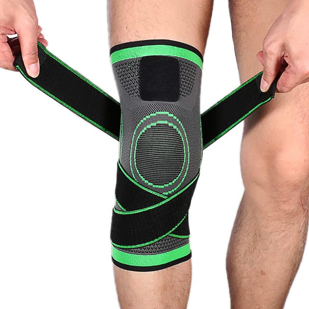 NuCamper Rodillera para dolor de artritis, manga de compresión ajustable para hombres y mujeres, alivio del dolor, soporte de rodilla para