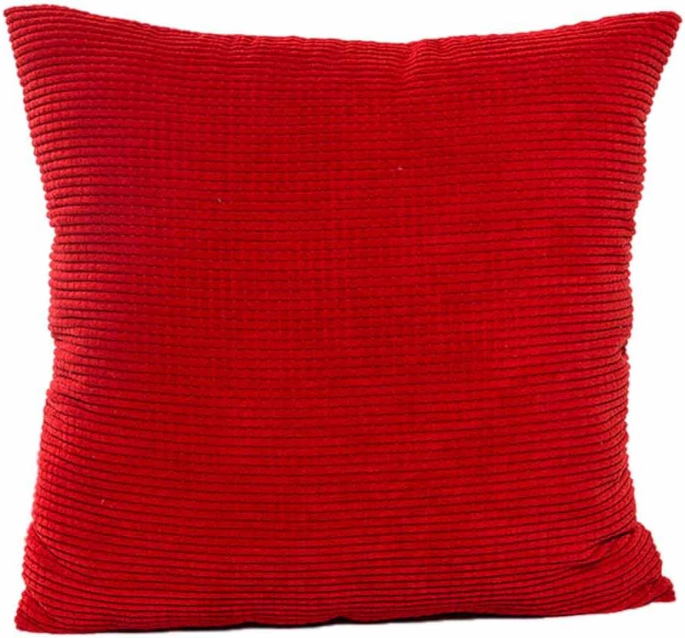 Fundas de cojín para sofá con cremallera de 18 x 18 pulgadas, protector de almohada rojo, decoración del hogar, funda de cintura, funda de sofá,