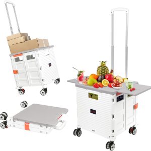 Carro plegable de utilidad, carrito de herramientas portátil plegable con ruedas, capacidad de carga de 176 libras, tapa magnética telescópica con Carro plegable de utilidad, carrito de herramientas portátil plegable con ruedas, capacidad de carga de 176 libras, tapa magnética telescópica con