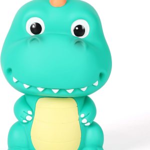 H&W Banco de dinero de dinosaurio con bonita cabeza grande, alcancía de tiranosaurio Rex inastillable, primer banco de monedas, el mejor cumpleaños H&W Banco de dinero de dinosaurio con bonita cabeza grande, alcancía de tiranosaurio Rex inastillable, primer banco de monedas, el mejor cumpleaños