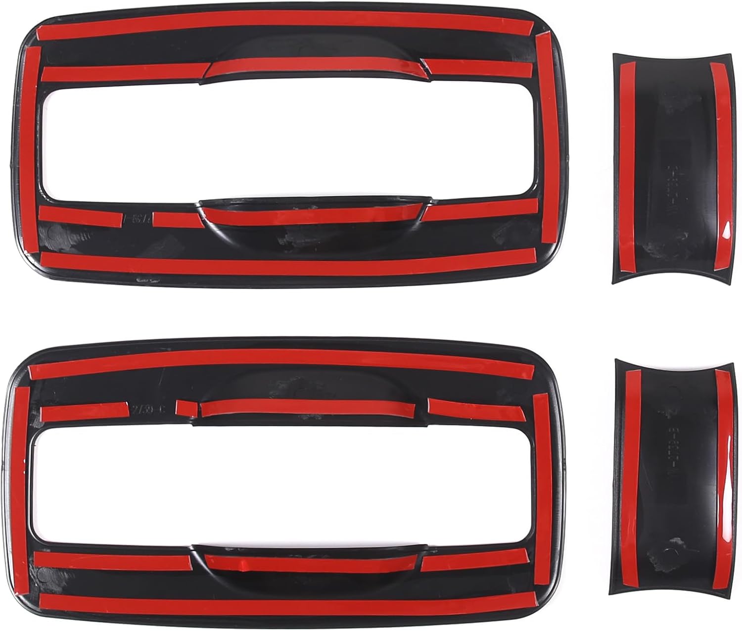 Fundas adhesivas para manija de puerta exterior de automóvil compatibles con Nissan Titan 2016-2023, protector de cuenco de puerta, manija de