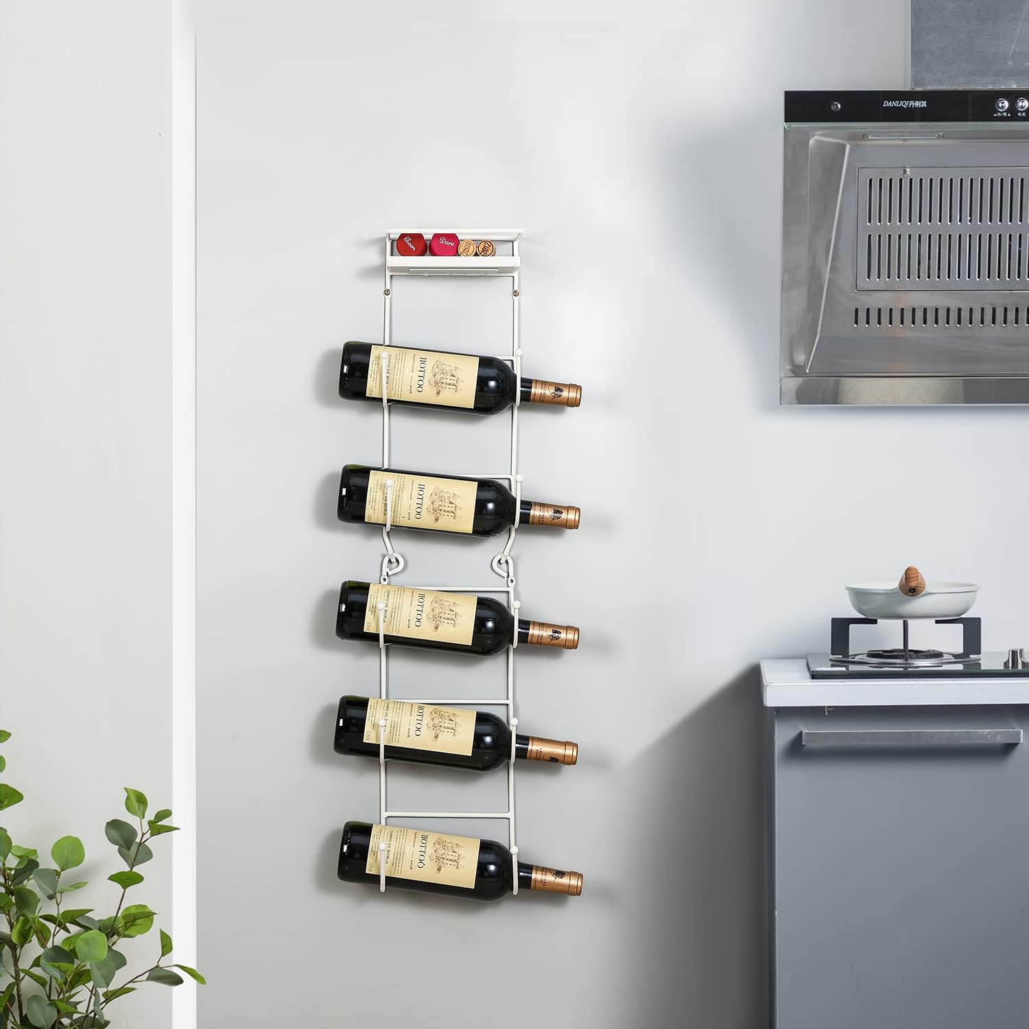 Toallero multifuncional de montaje en pared, toallero para vino con estante superior, organizador de almacenamiento de metal, soporte para baño,