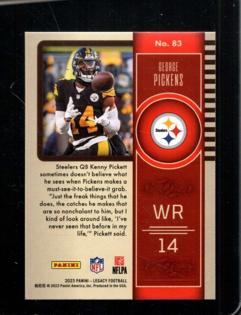 2023 PANINI LEGACY #83 GEORGE PICKENS NMMT STEELERS