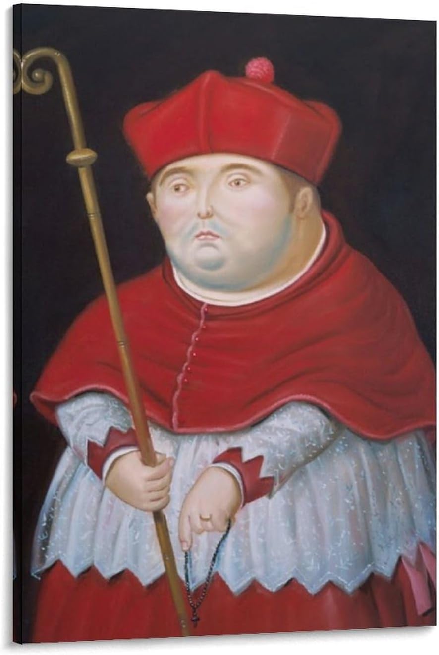Fernando Botero – Póster de arte de pared con diseño de cardenal, 3 pósteres de decoración del hogar, marco de fotos colgante, para dormitorio,
