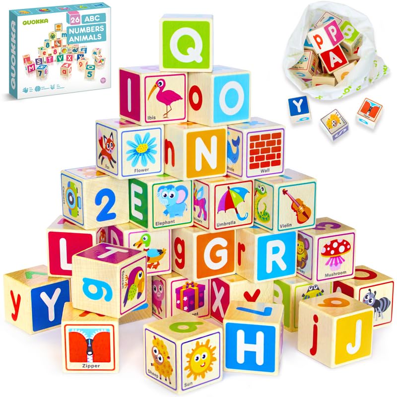 QUOKKA Multipack de alfombrillas de juego para bebés para piso y bloques ABC