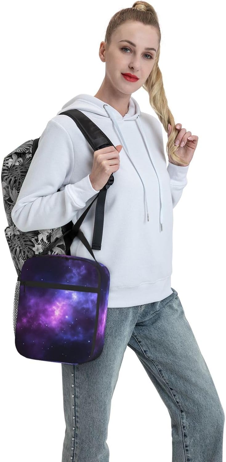 Magic Galaxy Sky – Lonchera térmica para mujeres y hombres, reutilizable, a prueba de fugas, bolsa de almuerzo refrigerante, portátil, para viajes,