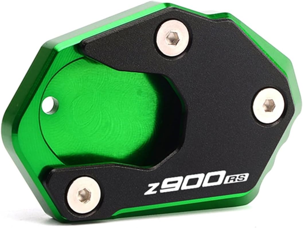 Extensión de soporte lateral de motocicleta de aluminio CNC para Kawasaki Z 650 900 Z900 RS SE Z650 Z900RS 2017-2022 (color rojo-Z900)