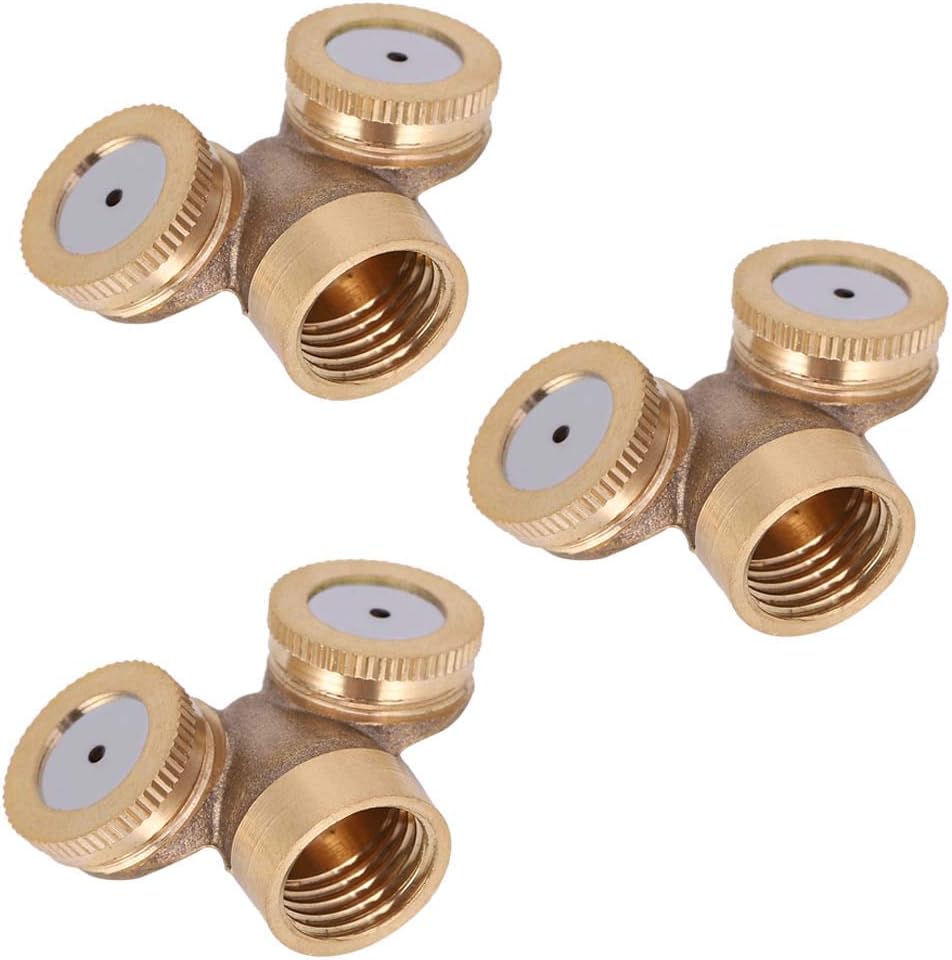 Fydun 3Pcs G12 D Garden Irrigation Sprinklers Copper Misting Sprayer Nozzle Wate Tools 3Pcs G12 D Garden for Family