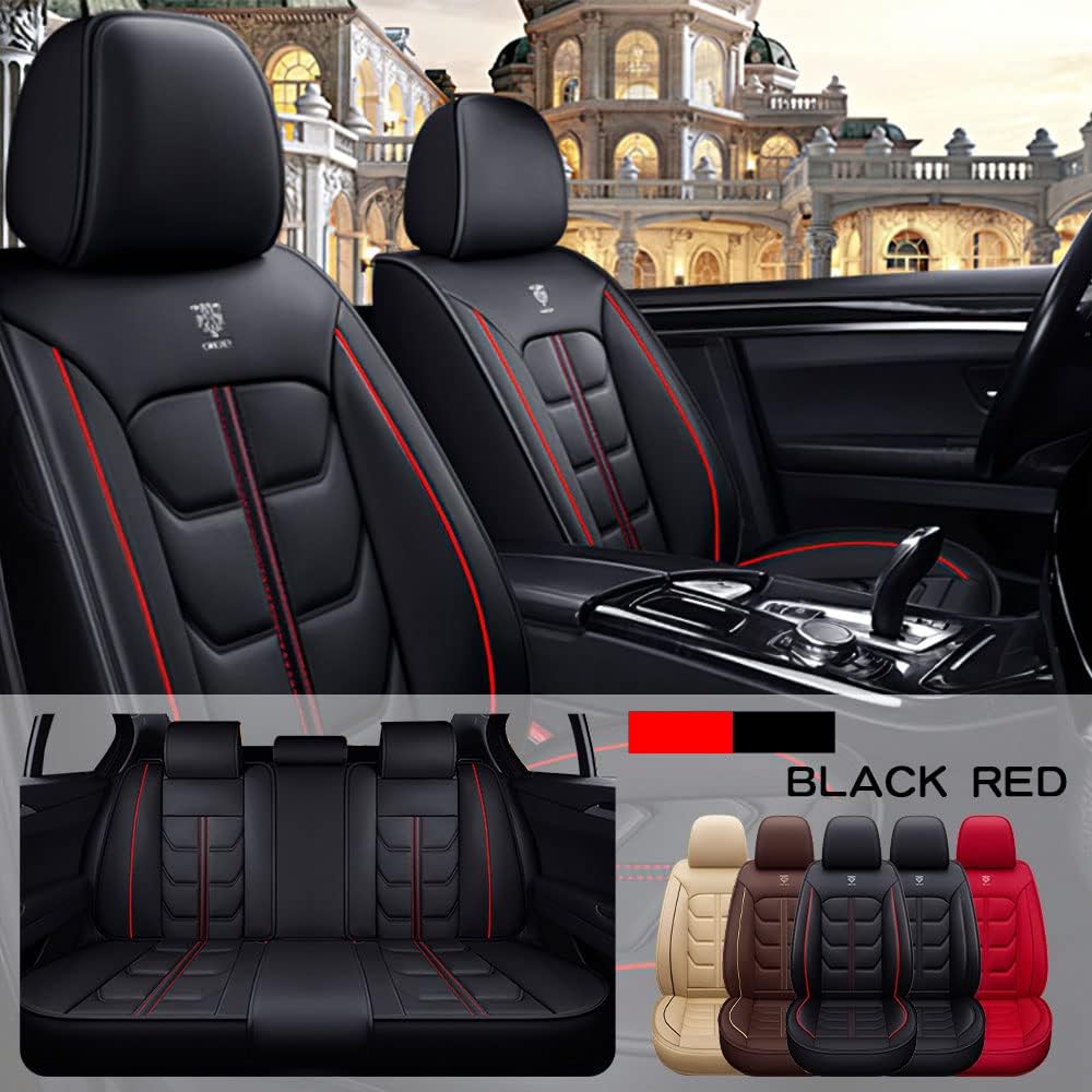 Zilituer Fundas de asiento de automóvil para Chrysler 300 2005-2023, funda de cojín impermeable de piel sintética, accesorios para el interior del