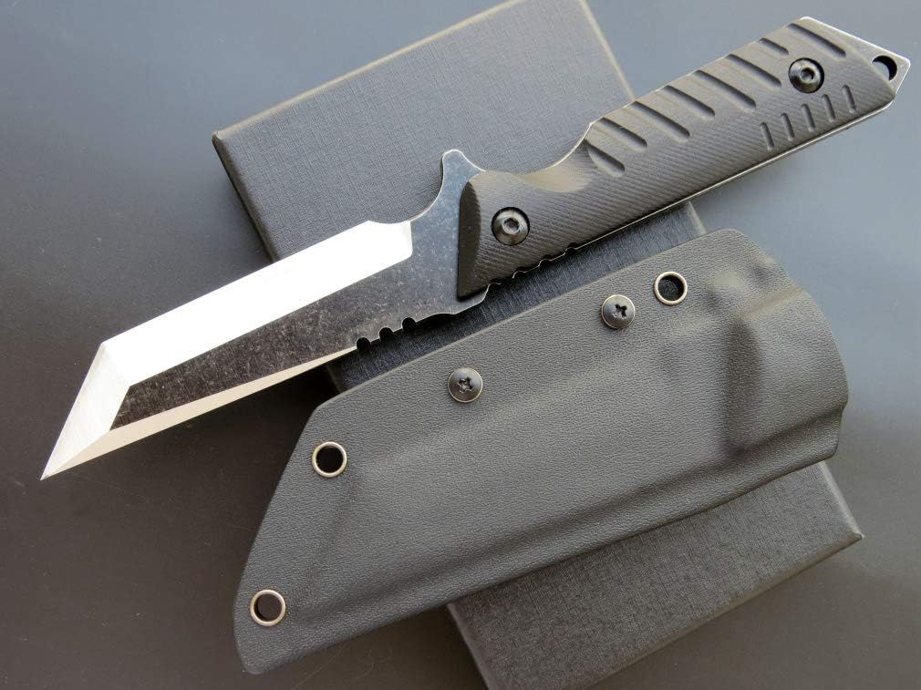 Eafengrow EF105 KNFE Hoja fija 440C Hoja de acero inoxidable G10 Mango Heavy Duty Cuchillos fijos EDC Cuchillo táctico para senderismo al aire libre