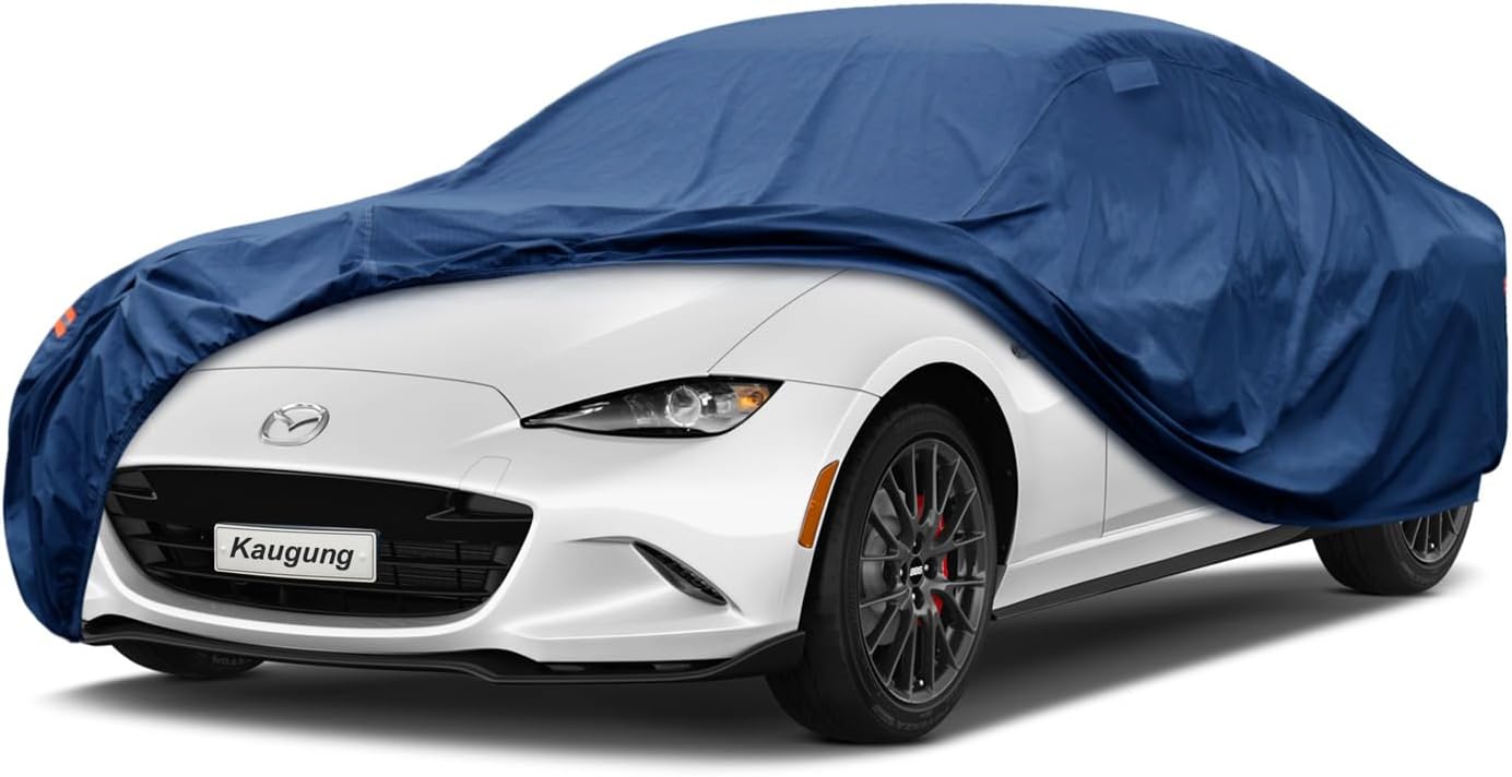 Funda impermeable pesada para automóvil, ajuste personalizado para Mazda MX5 MX-5 Miata (1992-2024), cubierta exterior completa con ventilación