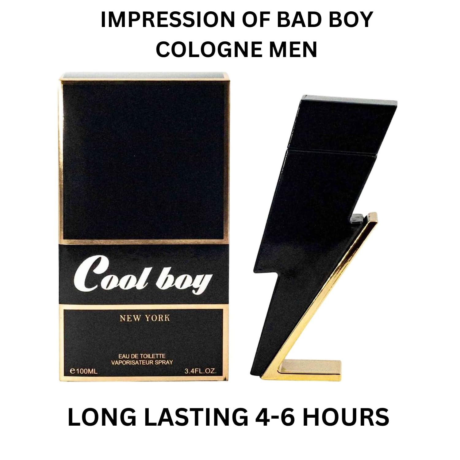 Cool Boy + Robot Colonia para hombres + Bad – Boy Oil Roll on Combo Set (inspirado en el perfume Bad Boy para hombres y perfume fantasma para