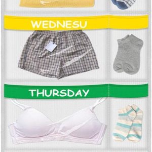 Rainbow – Organizador semanal de ropa infantil para actividades diarias, almacenamiento portátil de ropa para niños, color blanco (blanco) Rainbow – Organizador semanal de ropa infantil para actividades diarias, almacenamiento portátil de ropa para niños, color blanco (blanco)