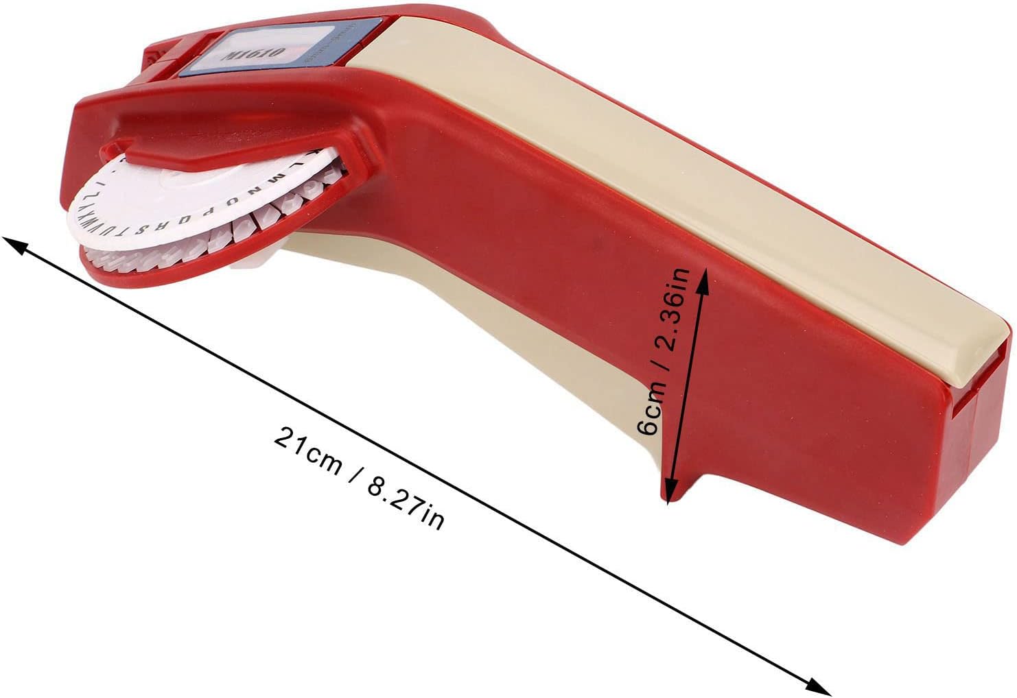 Impresora de etiquetas en relieve, impresora manual de etiquetas ABS de alta calidad, letras de números claras fuertes y duraderas para oficina,