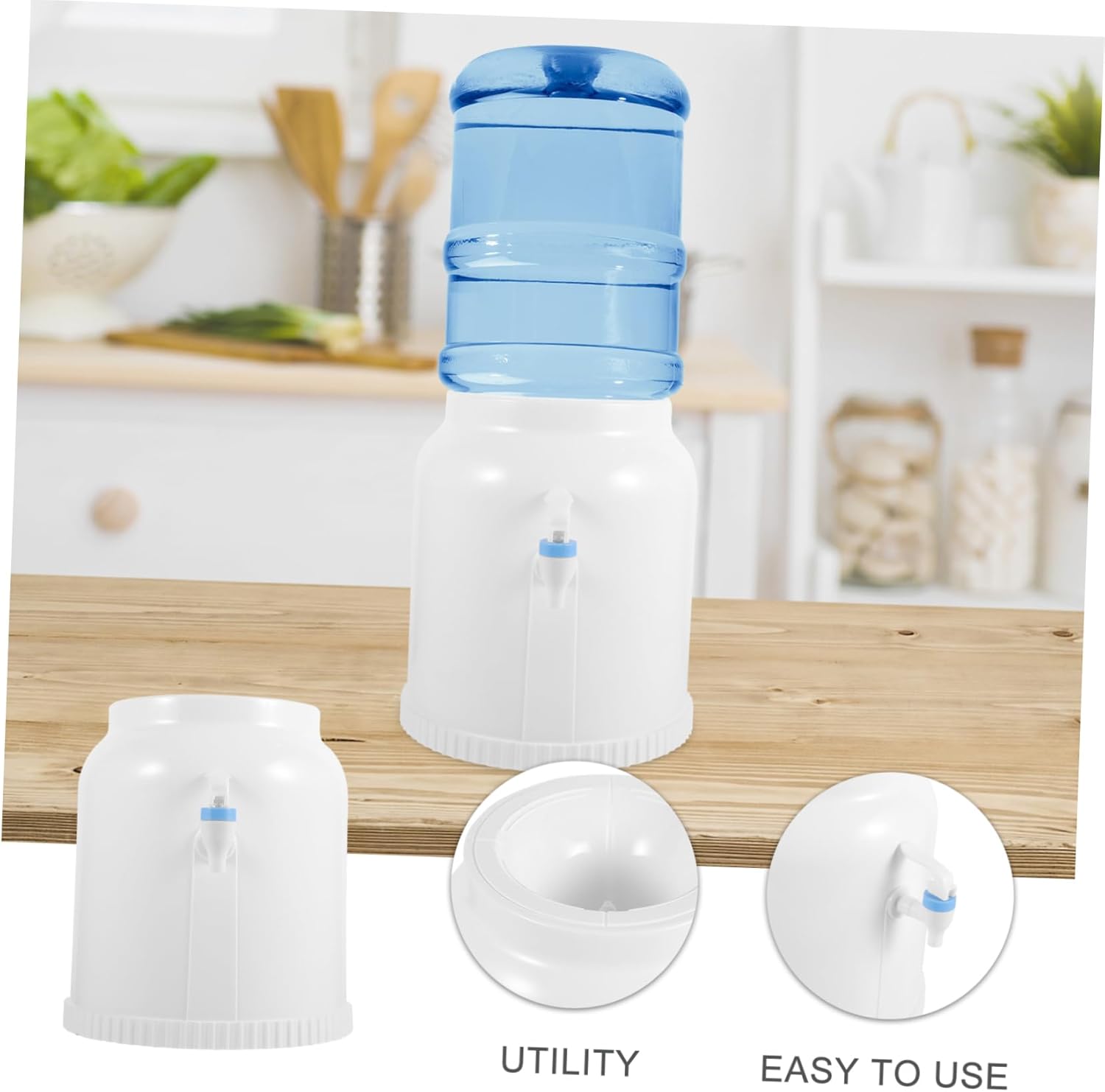 Dispensador de agua simple para botella de galón, enfriador de agua, dispensador de agua mineral de plástico, mini estante dispensador de agua,
