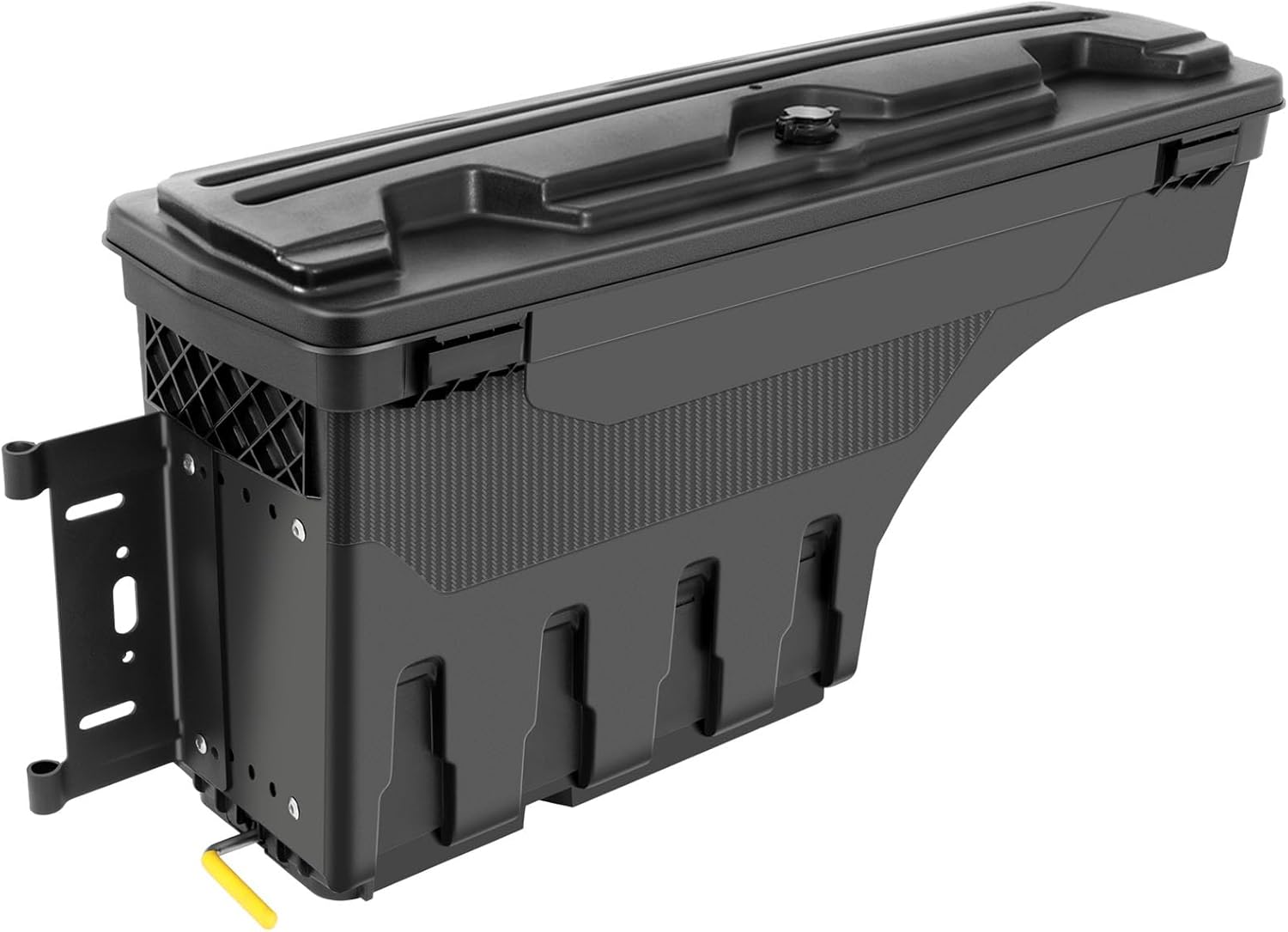 ROADFAR Reemplazo de caja de almacenamiento para caja de camioneta del lado izquierdo del conductor para Toyota Tundra 2007-2020, tapa con cerradura