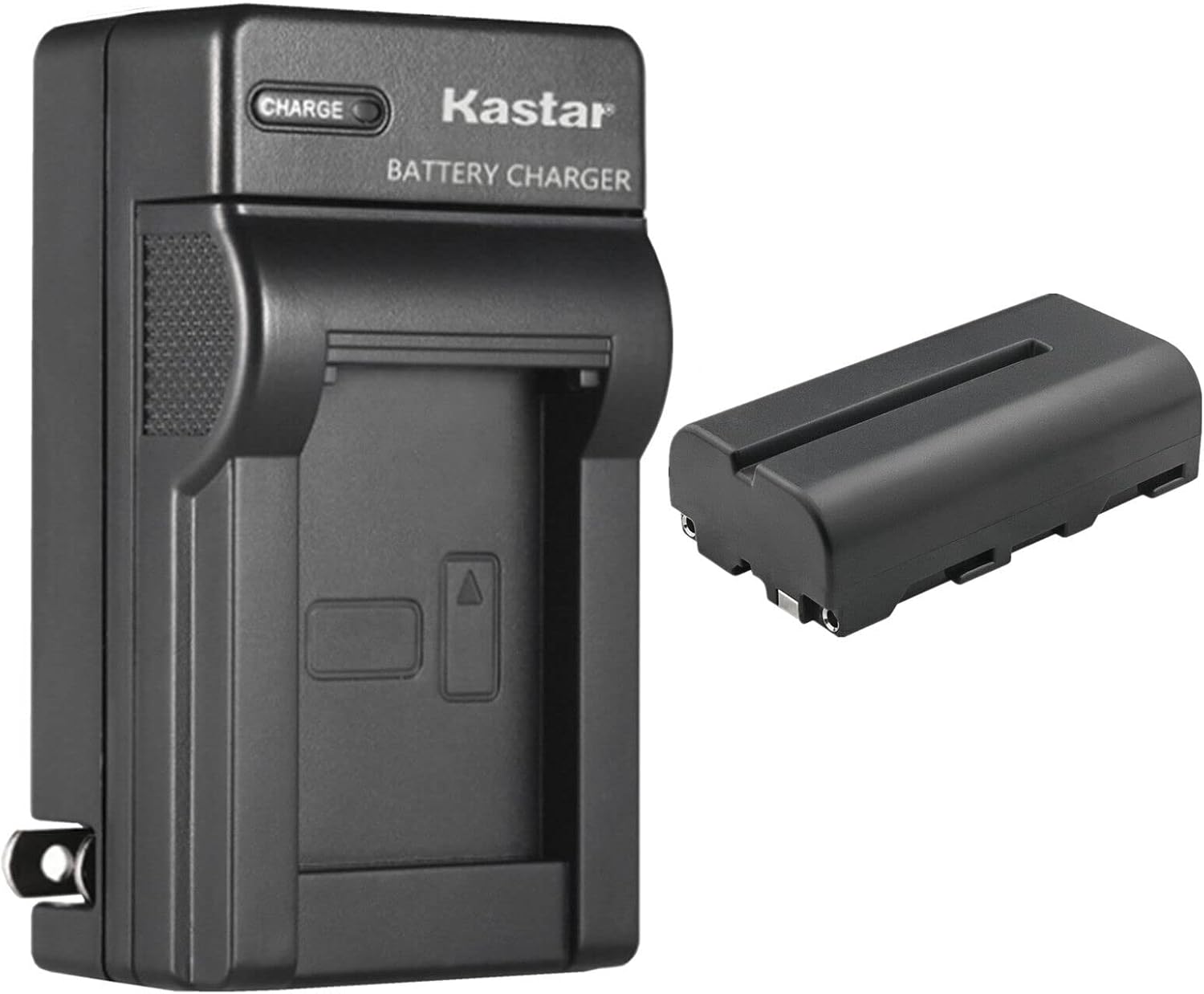 Kastar Paquete de 1 batería NP-F550  NP-F570 y cargador de pared de CA de repuesto para Graphtec B-569, XU101035-17001A, Seiko BP-3007-A1-E, Seiko