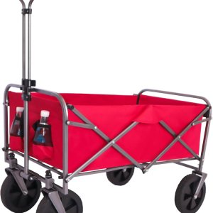 Carro plegable micro multiusos para jardín al aire libre, carrito plegable para acampar, rojo Carro plegable micro multiusos para jardín al aire libre, carrito plegable para acampar, rojo