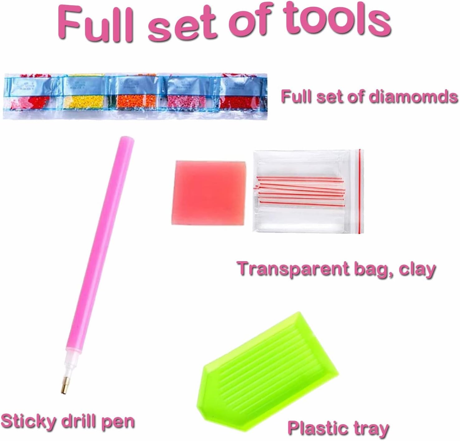 Pintura de diamante 5D, juego de pintura de diamantes para bricolaje, cuadros de pintura de diamante, kits de pintura de bordado cruzado para