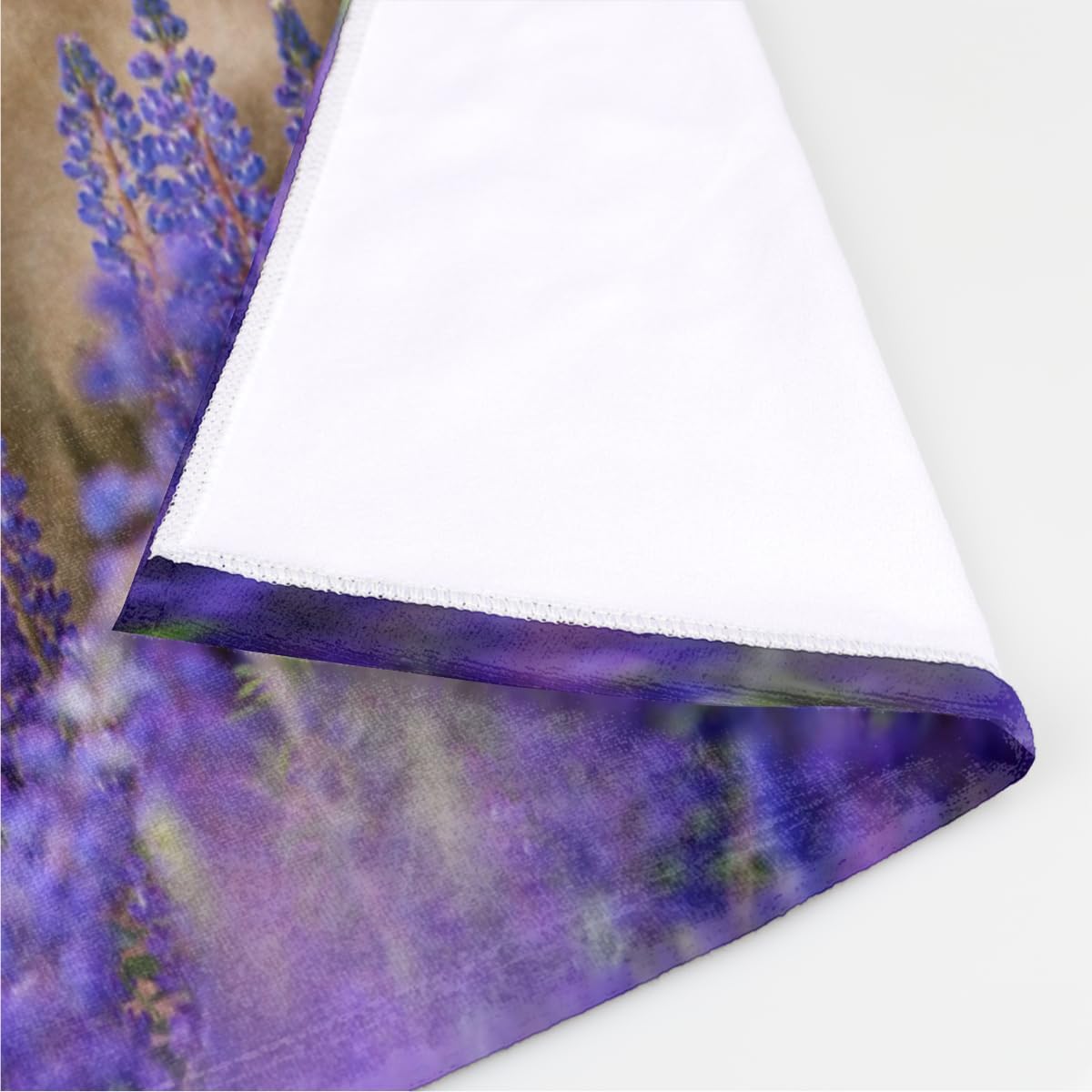 Juego de 3 toallas de baño con diseño de flores de lavanda y caballo de animales, toalla de mano grande, toallas suaves absorbentes florales, toalla