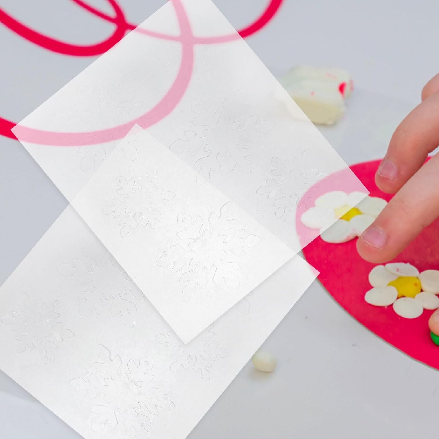 EXCEART 6pcs Sheet Heat Shrink Paper Brooch Diy Craft Diy Keychain Pendant Decorative Craft Paper Brooch Craft Marking Drawing Supply Cuttable Heat