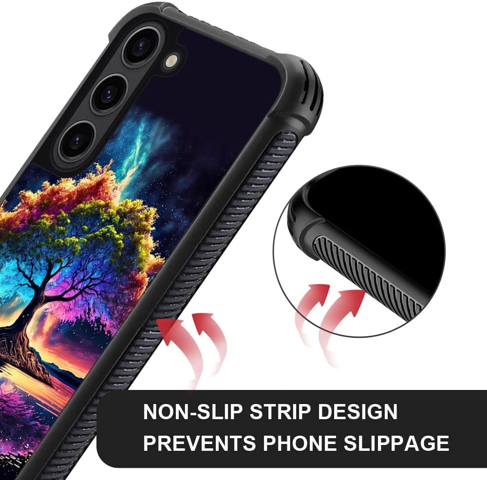 ZHEGAILIAN Funda compatible con Samsung Galaxy S21 Plus, hermosa funda de árbol de vida para Galaxy S30 Plus para mujeres y niñas, a prueba de