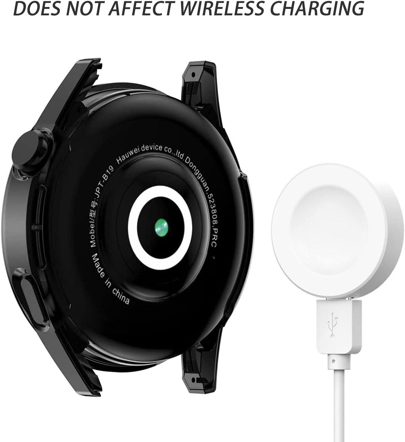 Paquete de 2 Funda protectora de pantalla compatible con Huawei Watch GT3 de 1.812 pulgadas, carcasa chapada en TPU suave, pantalla protectora
