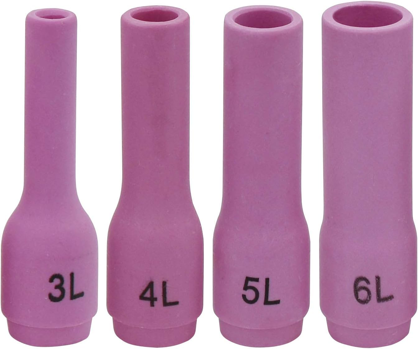 TIG soldadura antorcha larga alúmina cerámica taza boquillas kits 796F70  796F79 para la antorcha de soldadura TIG 9, 20 y 25 serie, 9pcs