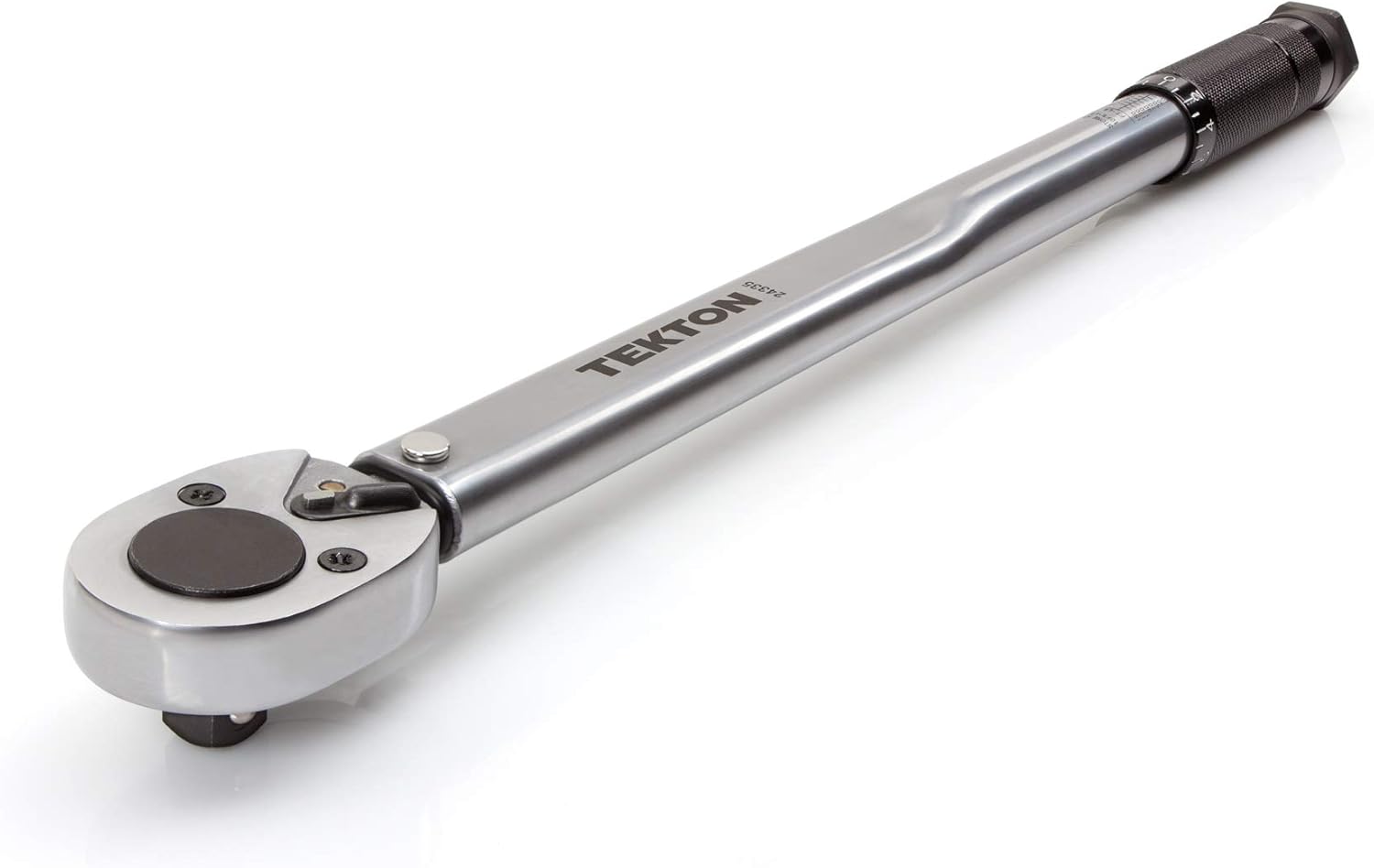 TEKTON Llave dinamométrica de micrómetro de accionamiento de 38 pulgadas y llave dinamométrica TEKTON de micrómetro de 14 pulgadas (20-200
